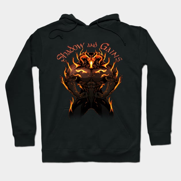 Balrog - Shadow and Gains Hoodie by Actualsuperhero